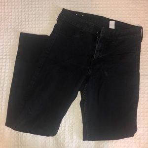 Black denim pants
